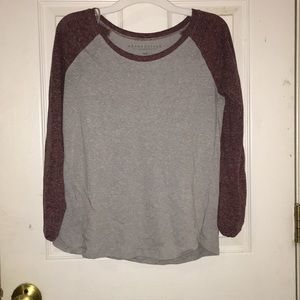 Two tone long sleeve tee